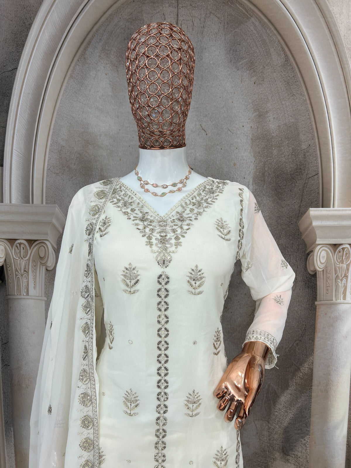 Pure Faux Gorgette Silk Fabric With Micro silk