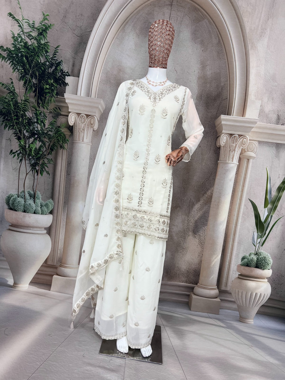 Pure Faux Gorgette Silk Fabric With Micro silk