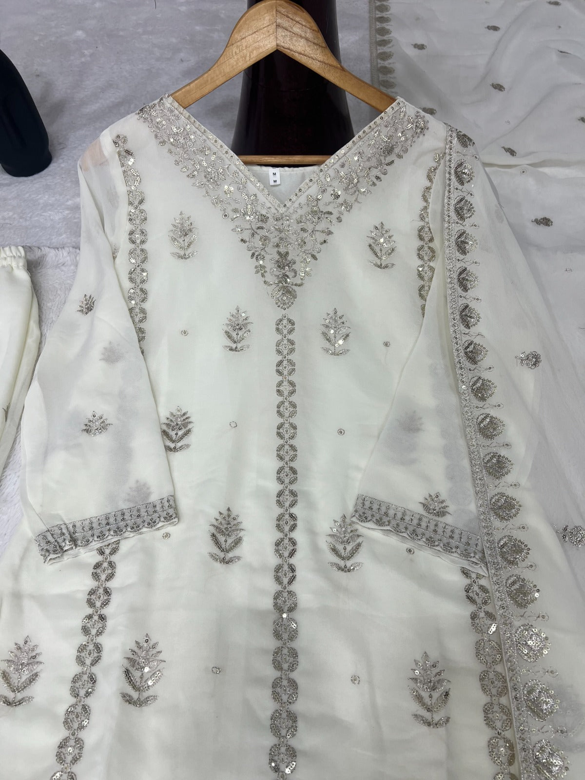 Pure Faux Gorgette Silk Fabric With Micro silk