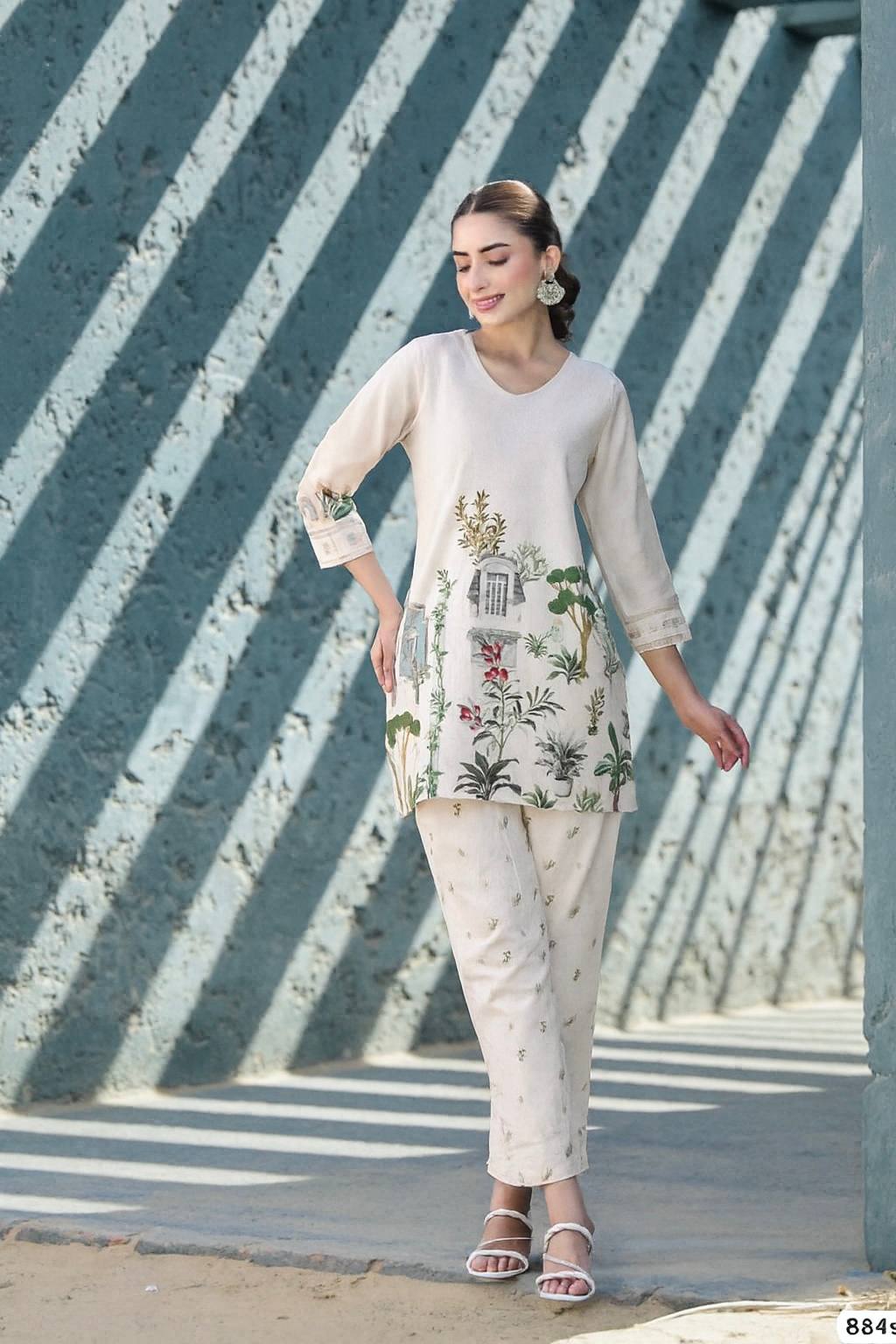 Stylish Co-ord Set – Digital Print Reyon Cotton