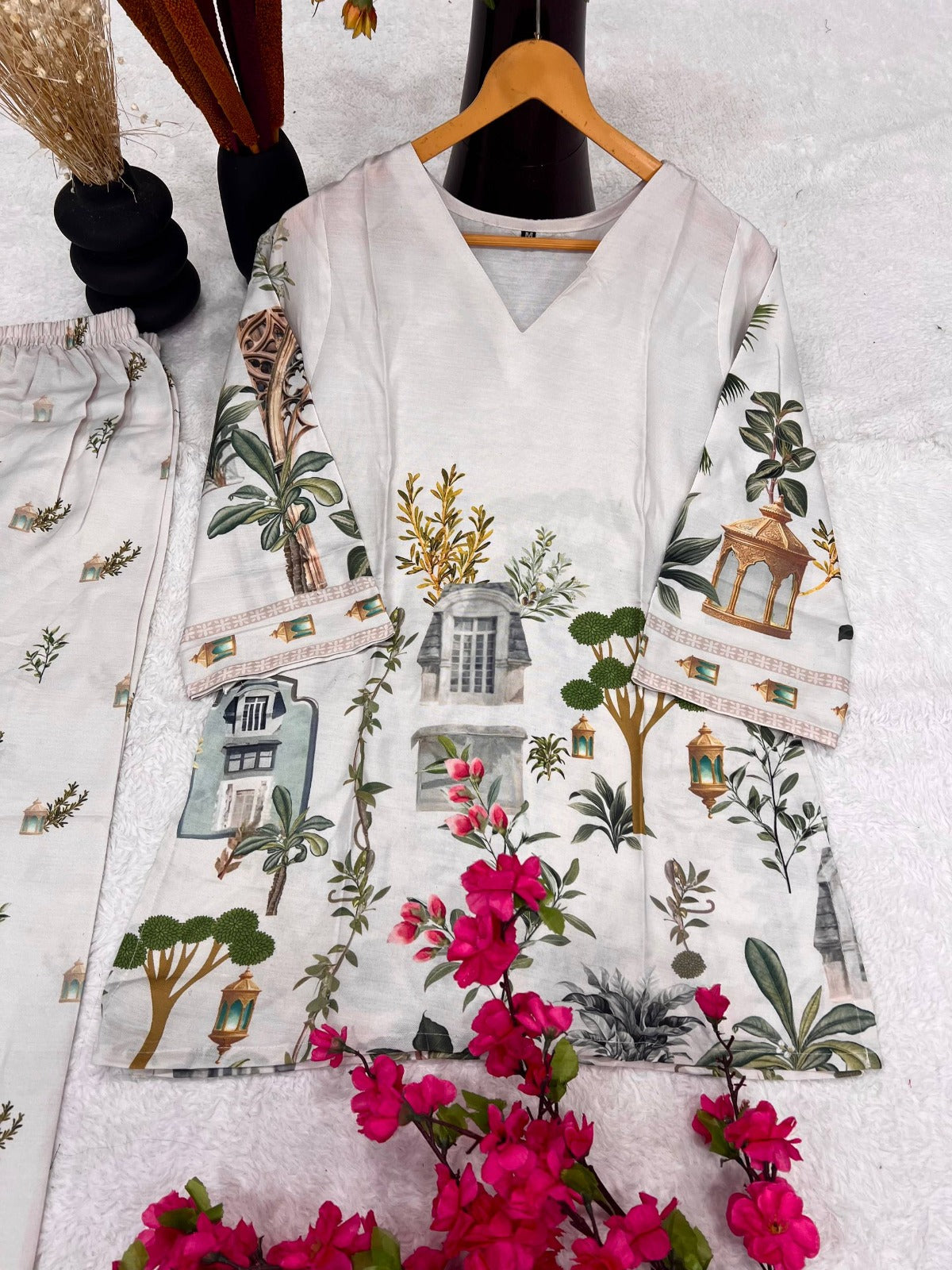 Stylish Co-ord Set – Digital Print Reyon Cotton