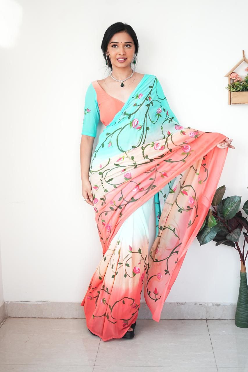 Presenting You Most Beautiful Latest Ready To Wear Saree Collection