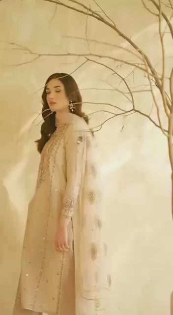 Designer Party Wear Look – Heavy Roman Silk Top, Bottom & Dupatta Set